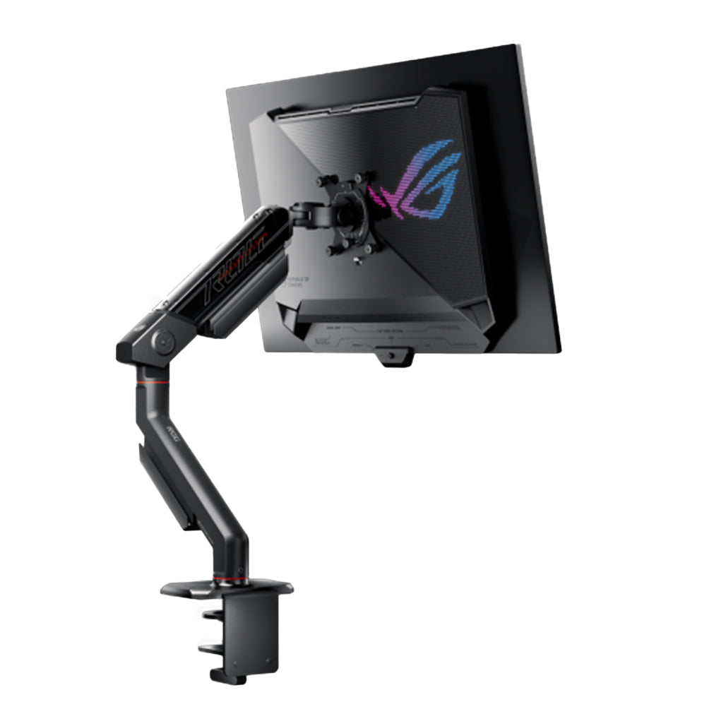 A Photo Of ASUS ROG Ergo Monitor Arm AAS01 – Adjustable Gaming Monitor Mount with Cable Management, VESA Compatibility, and Durable Mechanical Spring System