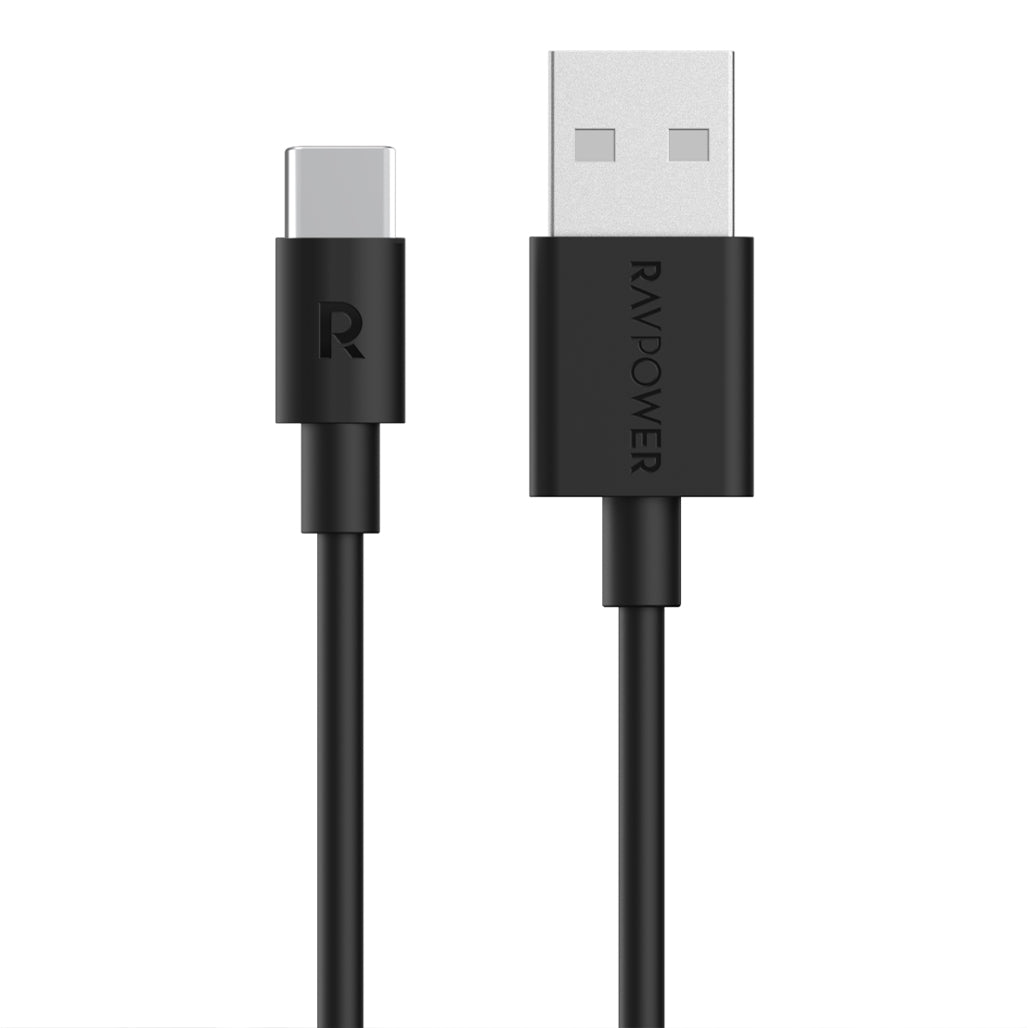 A Photo Of RAVPower RP-CB044 USB-A to USB-C Cable – 60W Fast Charging, 1M TPE Cord for iPhone 16, Galaxy S23, Pixel & More
