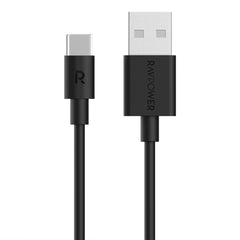 A Photo Of RAVPower RP-CB044 USB-A to USB-C Cable – 60W Fast Charging, 1M TPE Cord for iPhone 16, Galaxy S23, Pixel & More