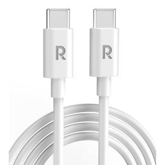 A Photo Of RAVPower RP-CB1021 USB-C to USB-C Charging Cable – 60W Fast Charging, 1M TPE Cable for iPhone 16 Series, iPad Pro, Galaxy S24, Pixel 8 & More – Durable & High-Speed Data Transfer
