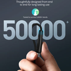 A Photo Of RAVPower RP-CB1037 USB-C to USB-C Charging Cable – 60W Fast Charging, 1.2M Ultra-Durable Nylon Braided Cable with CNC Metal Connectors