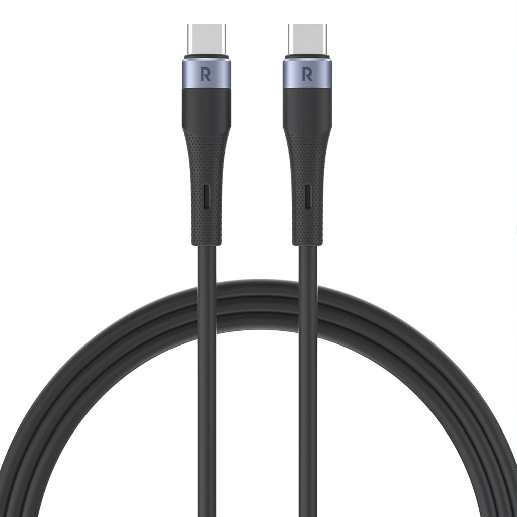 A Photo Of RAVPower RP-CB1038 BK USB-C to USB-C Cable 60W – 1M Fast Charging Liquid Silicone Cord, Ultra-Durable 20,000+ Bends