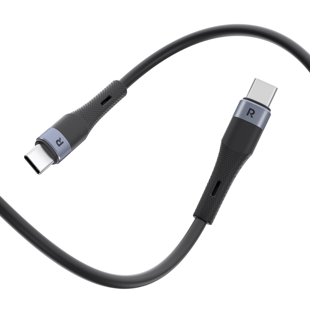 A Photo Of RAVPower RP-CB1038 BK USB-C to USB-C Cable 60W – 1M Fast Charging Liquid Silicone Cord, Ultra-Durable 20,000+ Bends