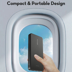 A Photo Of RAVPower RP-PB1215 10,000mAh USB-C Power Bank – Compact Fast Charger with Dual Input & Output for iPhone, Samsung & Tablets