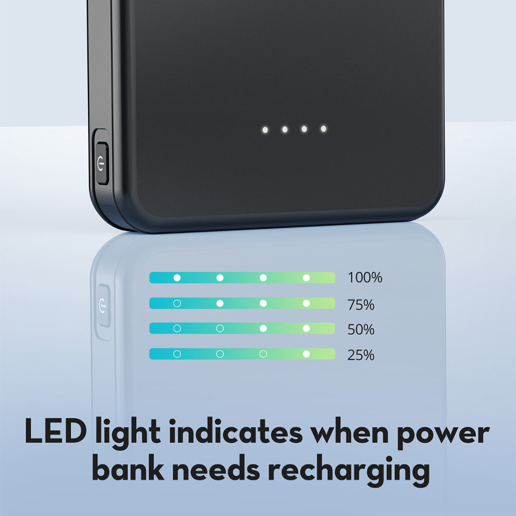 A Photo Of RAVPower RP-PB1215 10,000mAh USB-C Power Bank – Compact Fast Charger with Dual Input & Output for iPhone, Samsung & Tablets