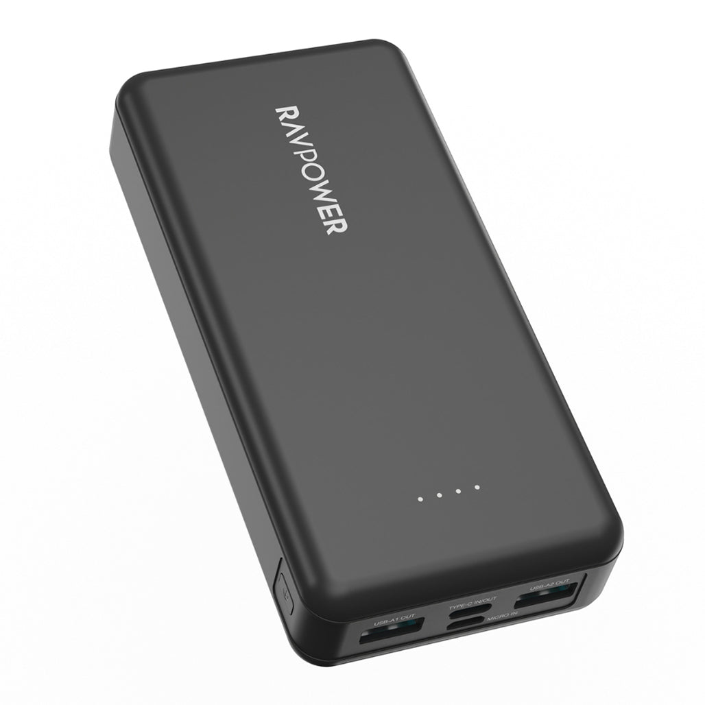 A Photo Of RAVPower RP-PB1216 20,000mAh Portable Power Bank – USB-C Two-Way Charging, Dual USB-A, High-Capacity Charger