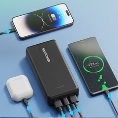 A Photo Of RAVPower RP-PB1216 20,000mAh Portable Power Bank – USB-C Two-Way Charging, Dual USB-A, High-Capacity Charger