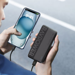 A Photo Of RAVPower RP-PB1229 20000mAh USB-C Power Bank – 22.5W Fast Charging, 20W PD, Triple Port, Portable Charger for iPhone, Samsung, iPad
