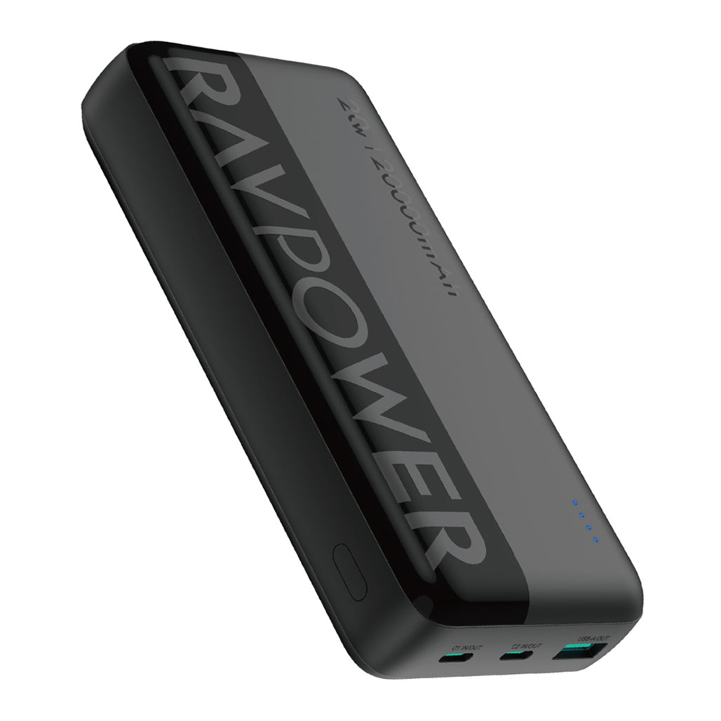 A Photo Of RAVPower RP-PB1229 20000mAh USB-C Power Bank – 22.5W Fast Charging, 20W PD, Triple Port, Portable Charger for iPhone, Samsung, iPad