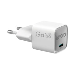 A Photo Of RAVPower RP-PC1055 20W USB-C GaN Wall Charger – PD 3.0 Fast Charging, Ultra-Compact, EU Plug | Compatible with Lebanon Power Outlets
