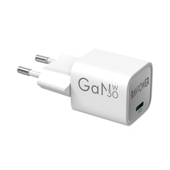 A Photo Of RAVPower RP-PC1056 30W USB-C GaN Wall Charger – PD 3.0 Fast Charging, Ultra-Compact Design, EU Plug | Ideal for MacBook Air 2023