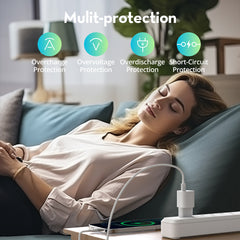 A Photo Of RAVPower RP-PC1056 30W USB-C GaN Wall Charger – PD 3.0 Fast Charging, Ultra-Compact Design, EU Plug | Ideal for MacBook Air 2023