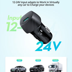 A Photo Of RAVPower RP-VC1017 USB-C Car Charger – 20W PD Fast Charging, Compact & Affordable