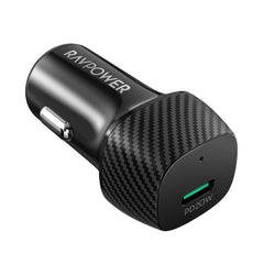 A Photo Of RAVPower RP-VC1017 USB-C Car Charger – 20W PD Fast Charging, Compact & Affordable