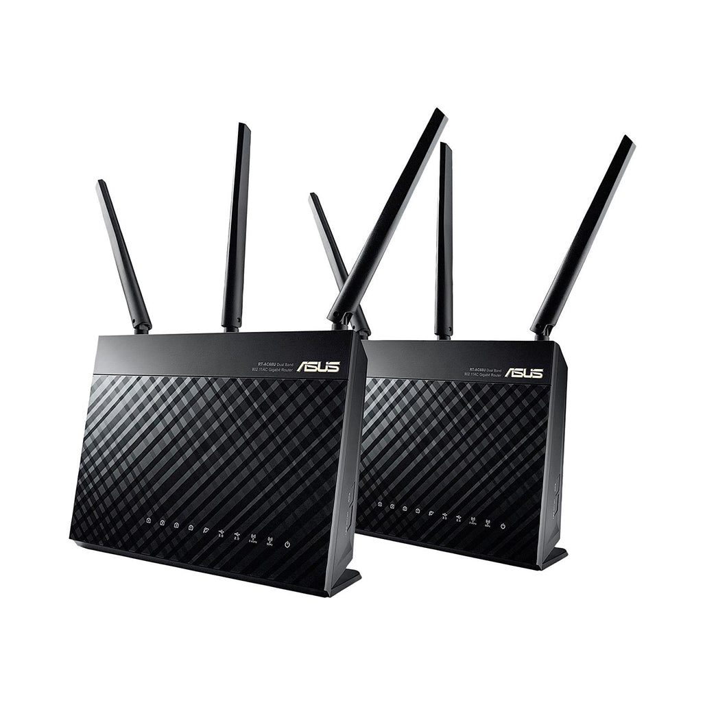 A Photo Of ASUS  RT-AC68U 2-Pack - AiMesh AC1900 Whole Home WiFi System