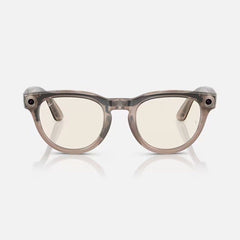 A Photo Of Ray-Ban Meta Headliner RW4009F Smart Glasses –  Shiny Warm Stone/Dark Green