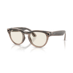 A Photo Of Ray-Ban Meta Headliner RW4009F Smart Glasses –  Shiny Warm Stone/Dark Green