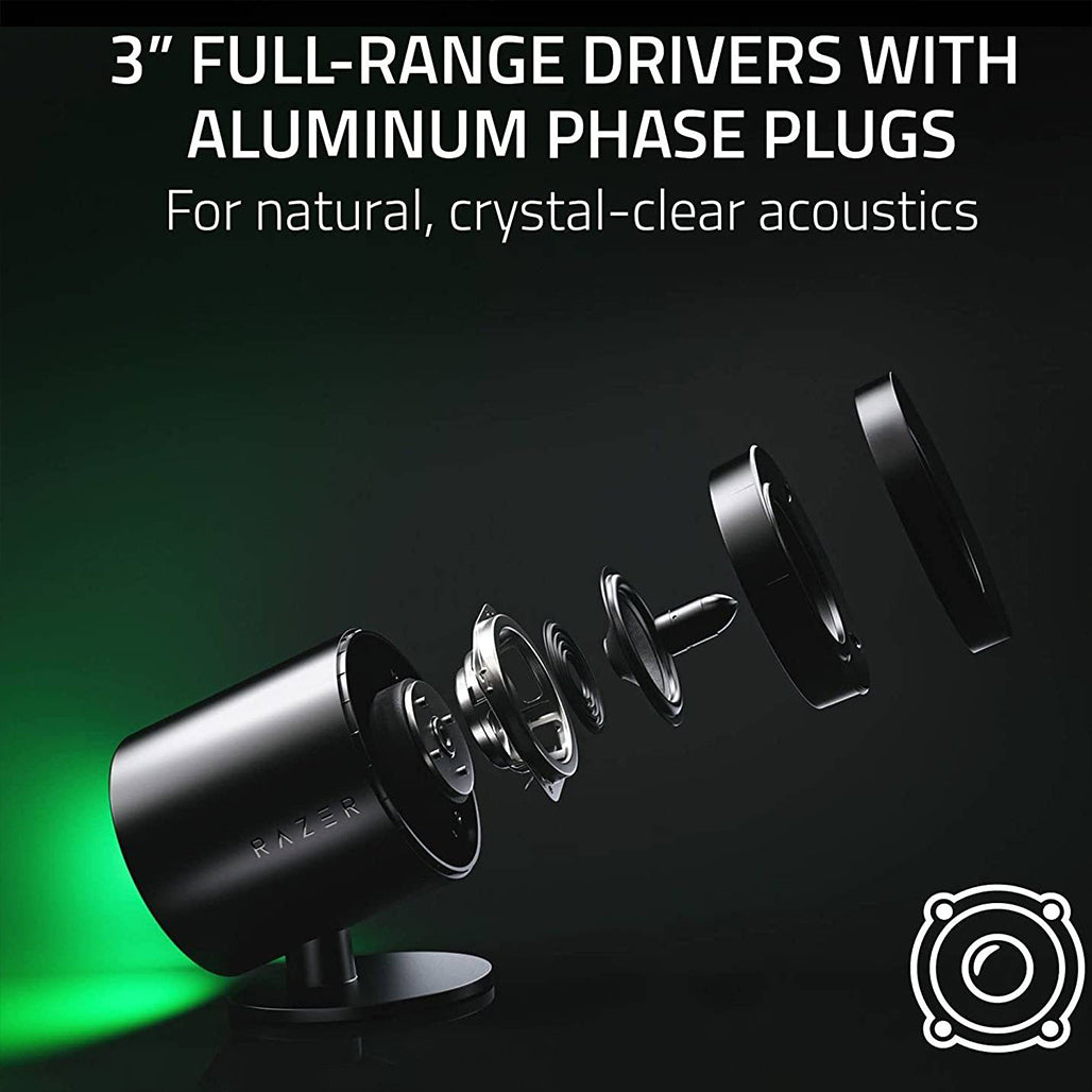 A Photo Of Razer Nommo V2 - 2.1 PC Gaming Speakers with Wired Subwoofer