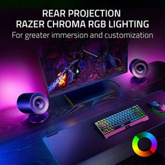 A Photo Of Razer Nommo V2 - 2.1 PC Gaming Speakers with Wired Subwoofer