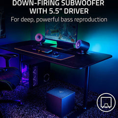A Photo Of Razer Nommo V2 - 2.1 PC Gaming Speakers with Wired Subwoofer