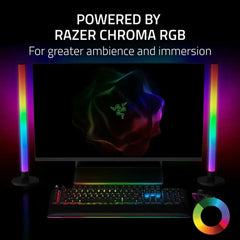 A Photo Of Razer Aether RGB Light Bars for PC – Smart Ambient Lighting with Voice Control & Chroma Sync