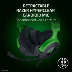 A Photo Of Razer Kraken V4 X Minecraft Edition Wired Gaming Headset with RGB