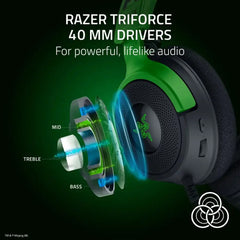 A Photo Of Razer Kraken V4 X Minecraft Edition Wired Gaming Headset with RGB