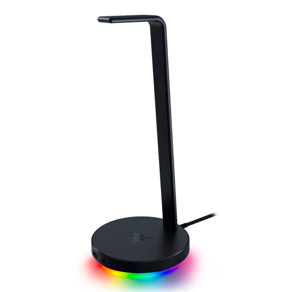 A Photo Of Razer Base Station V2 Chroma - Black Headset Stand with USB Hub, 7.1 Surround Sound, and Razer Chroma™ RGB