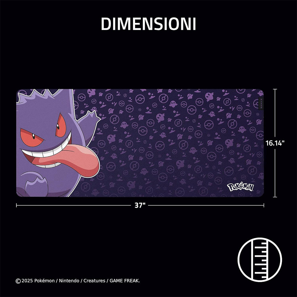 A Photo Of Razer Gigantus V2 - Soft Gaming Mouse Mat - XXL - Pokémon Gengar Edition