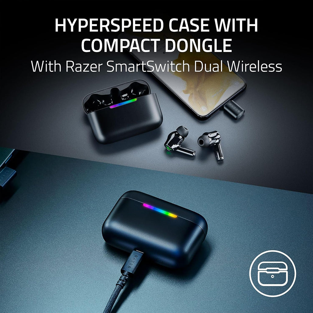 A Photo Of Razer Hammerhead V3 HyperSpeed - Wireless Gaming Earbuds