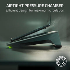 A Photo Of Razer Laptop Cooling Pad – Smart RGB Cooling Stand for 14” to 18” Gaming Laptops