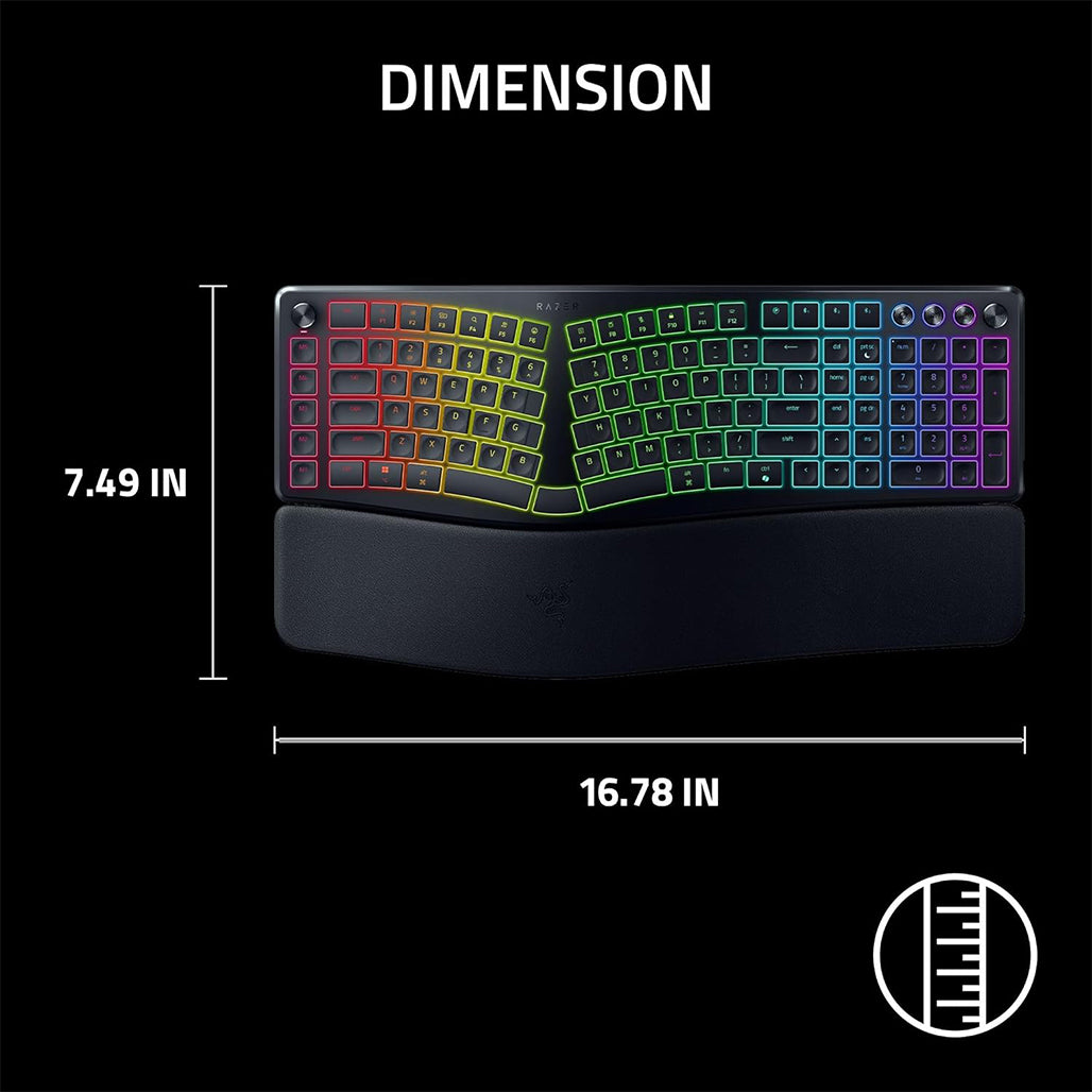 A Photo Of Razer Pro Type Ergo - Wireless Split Ergonomic Keyboard