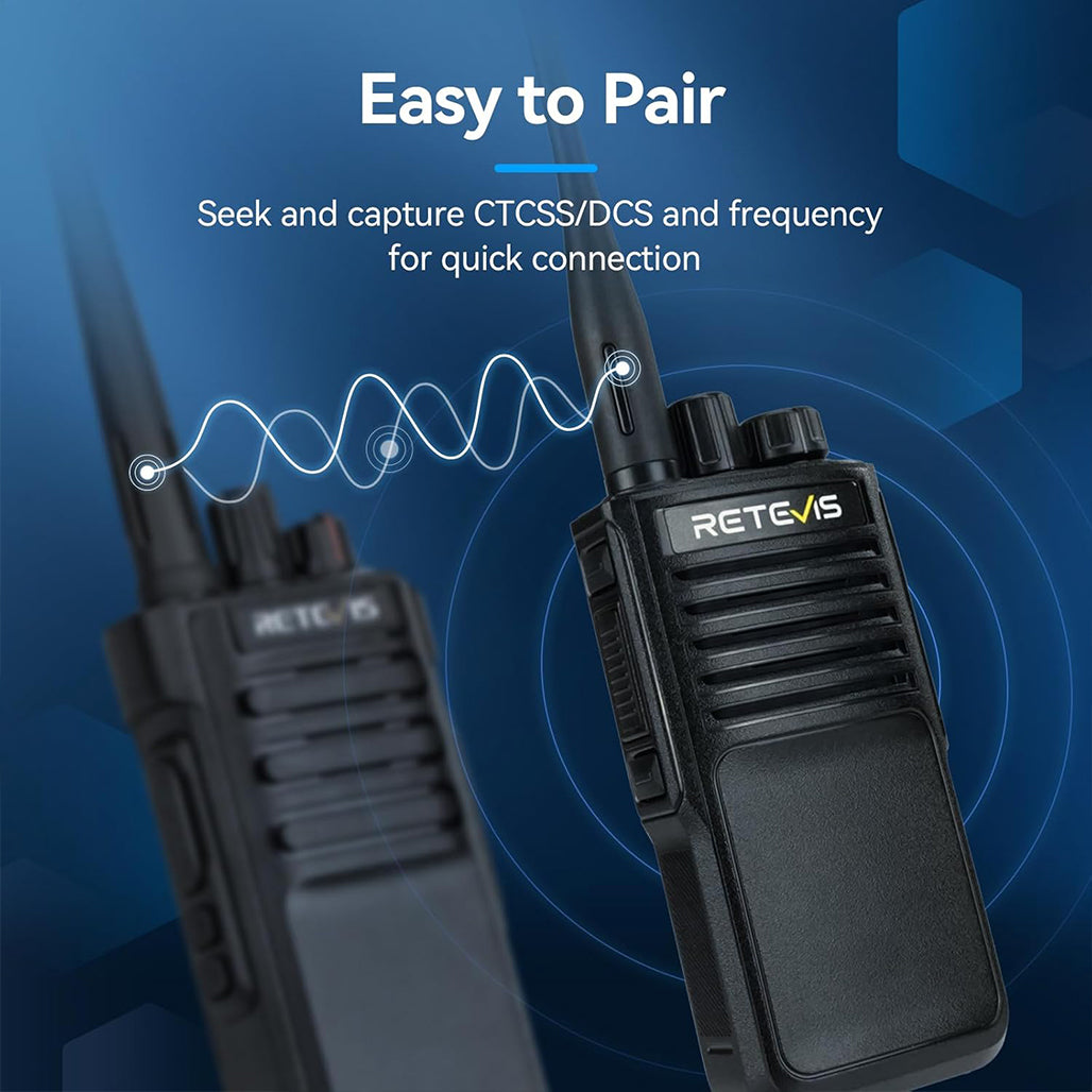 A Photo Of Retevis P62 Walkie Talkie - Long Range IP68 Waterproof Dual Band Radio