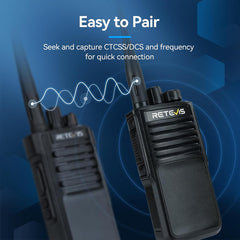A Photo Of Retevis P62 Walkie Talkie - Long Range IP68 Waterproof Dual Band Radio