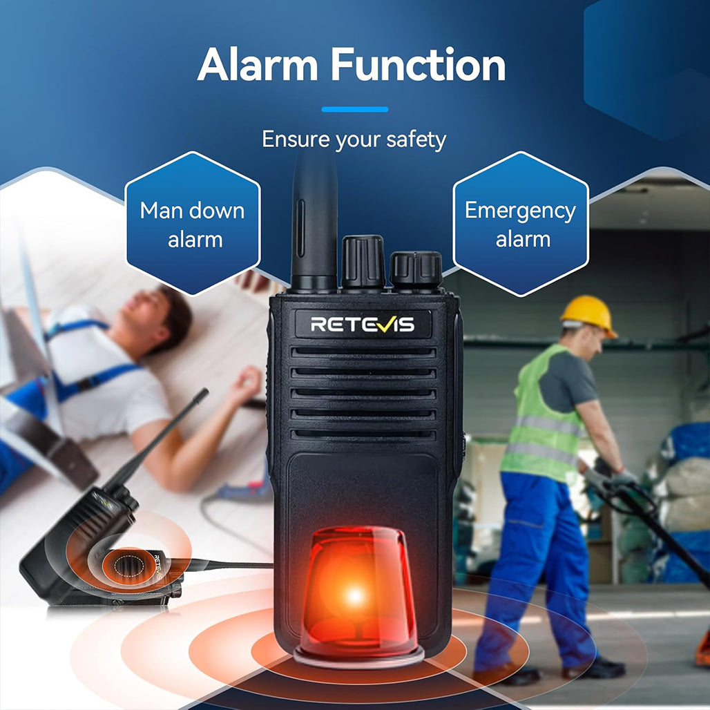 A Photo Of Retevis P62 Walkie Talkie - Long Range IP68 Waterproof Dual Band Radio