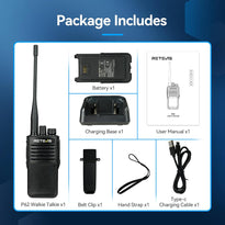 Retevis P62 Walkie Talkie - Long Range IP68 Waterproof Dual Band Radio