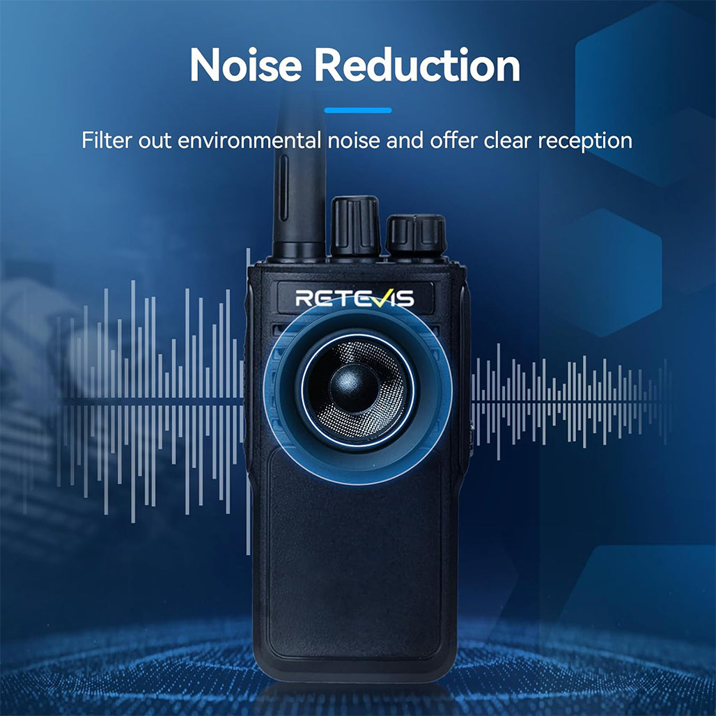 A Photo Of Retevis P62 Walkie Talkie - Long Range IP68 Waterproof Dual Band Radio