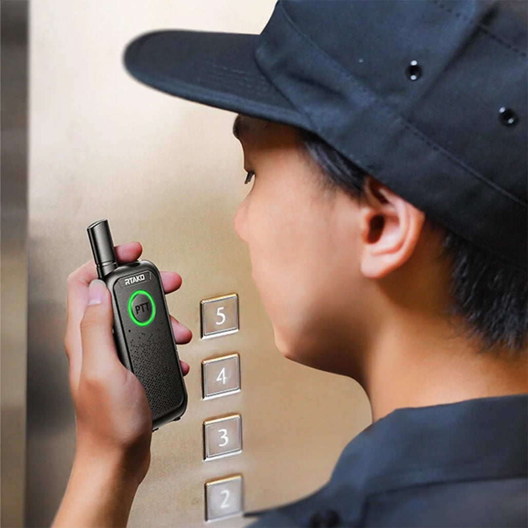 A Photo Of Rtako M1S Ultra-Thin Handheld Walkie-Talkie