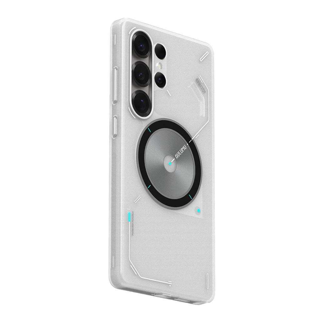 A Photo Of AULUMU S25 Frosted Case for Galaxy S25 Ultra – Glow-in-the-Dark