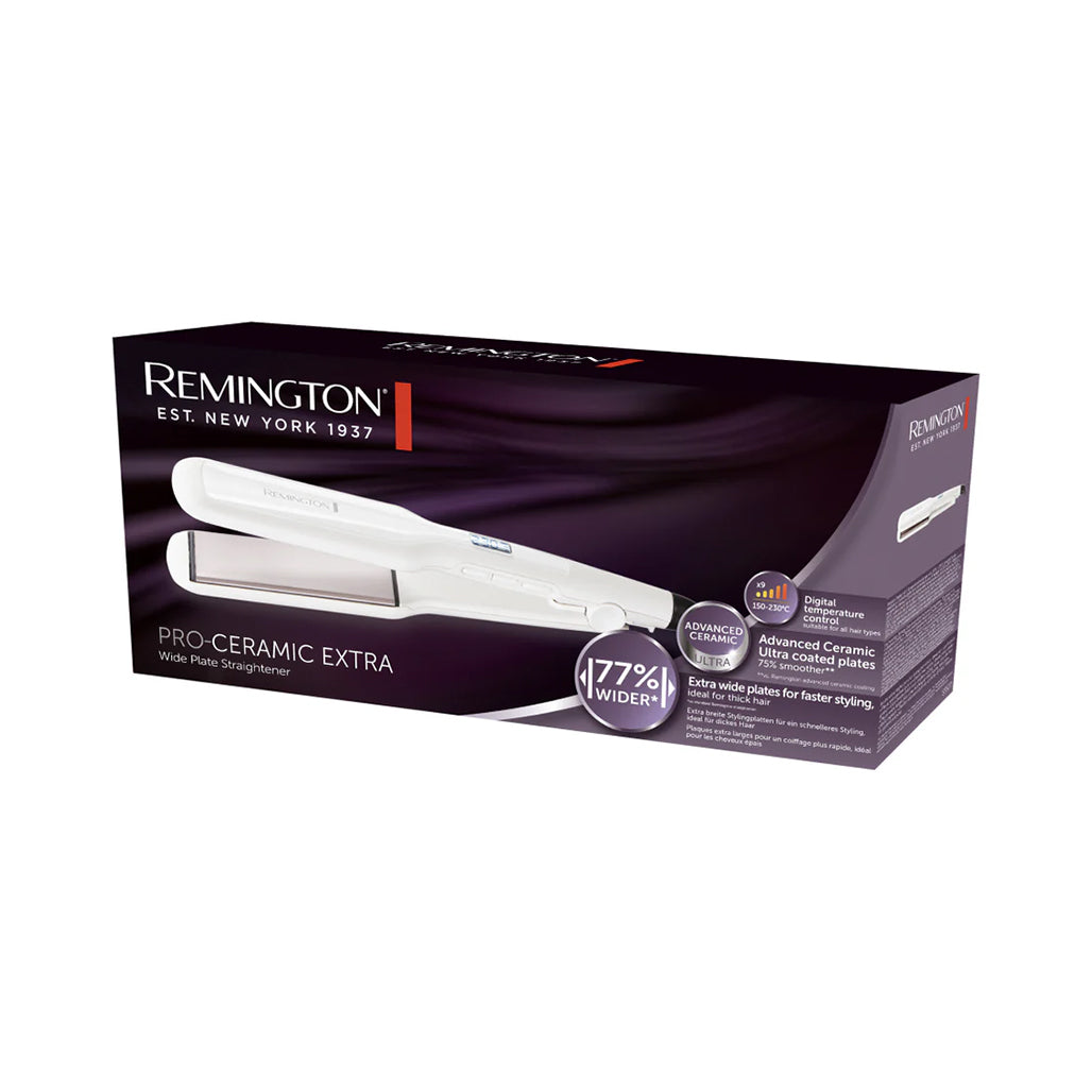 A Photo Of Remington PRO Ceramic Extra Wide Plate Hair Straightener - S5527