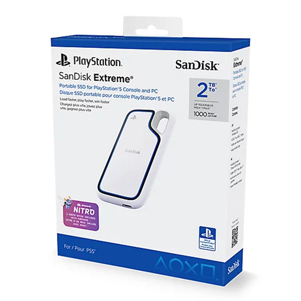 A Photo Of SanDisk 2TB Extreme Portable SSD for PS5 & PC