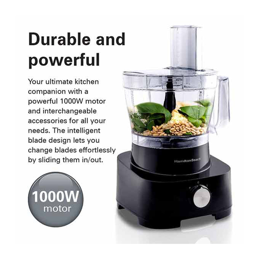 A Photo Of Hamilton Beach 1000W Food Processor with  11 Attachments