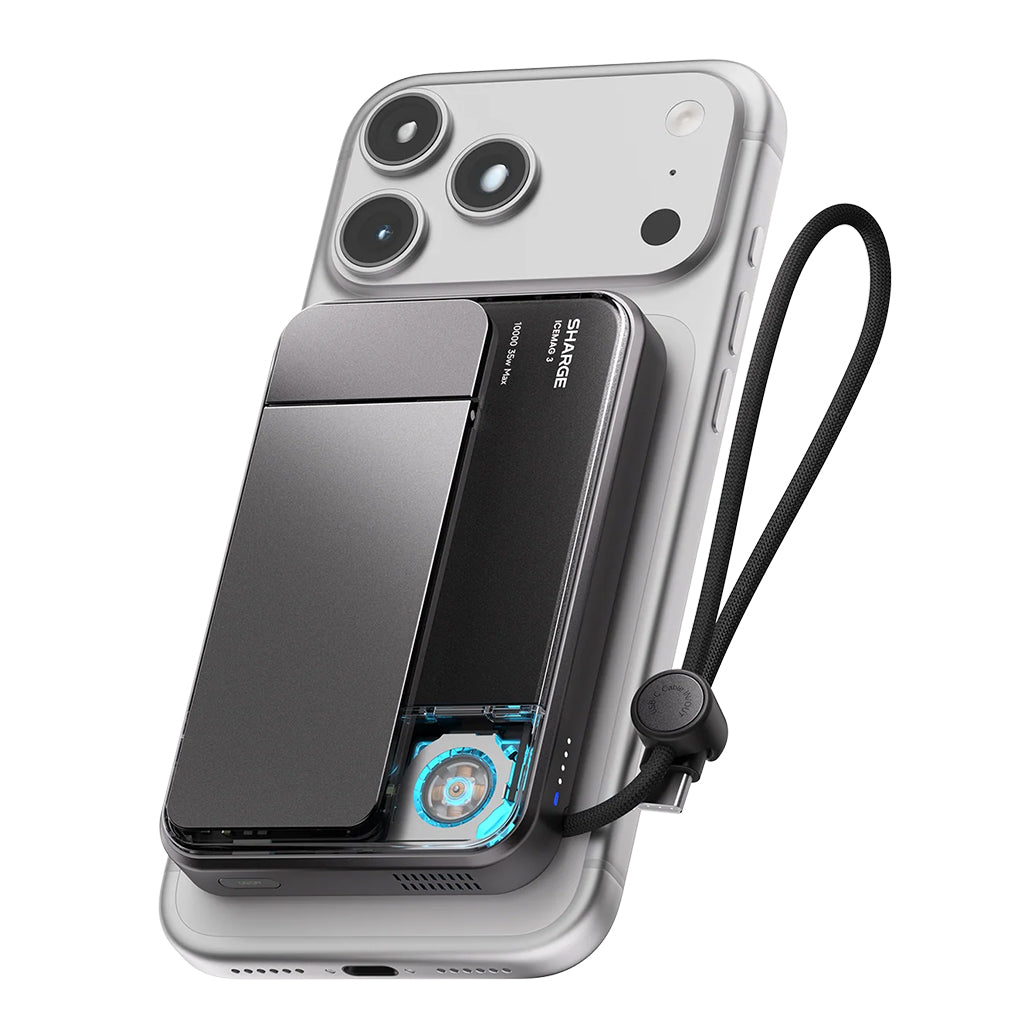 A Photo Of SHARGE ICEMAG 3 - 10000mAh 25W Qi2.2 Magnetic Power Bank
