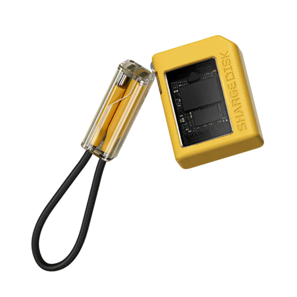 A Photo Of SHARGE Disk SD001 M.2 NVMe Enclosure – 10Gbps USB-C SSD Case with Cooling Fan, 2230 Support, IP54 Rugged, iPhone 15/16 & Console Compatible