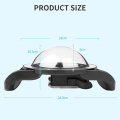 A Photo Of SHOOT Dome Port for GoPro Hero 13/12/11/10/9 Black – Waterproof Over Under Dome Housing with Dual Handle Stabilizer, Anti-Scratch Acrylic Lens, and Floating Grip for Underwater Photography & Video
