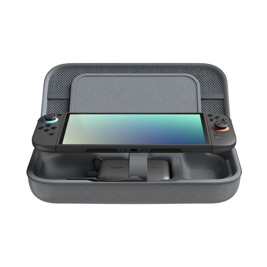 A Photo Of Belkin Gaming Charging Case for Nintendo Switch 2 with 10K Power Bank & Protective Travel Storage