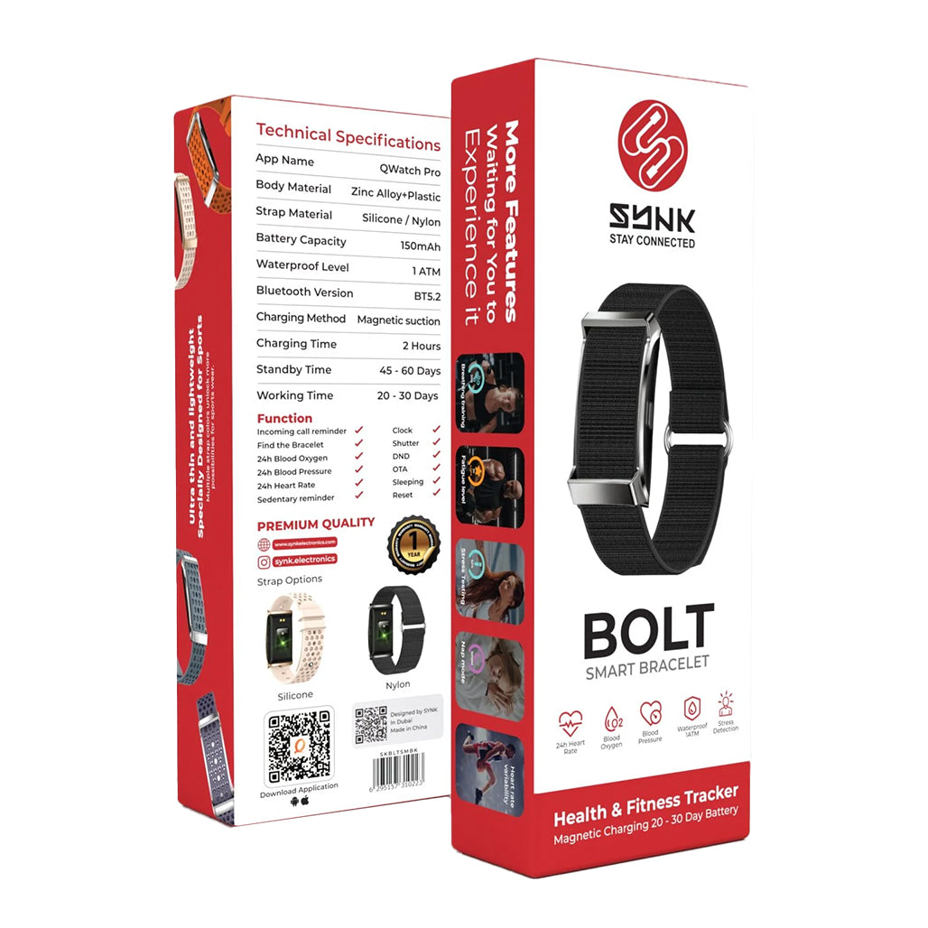 A Photo Of SYNK BOLT Smart Bracelet  health tracking