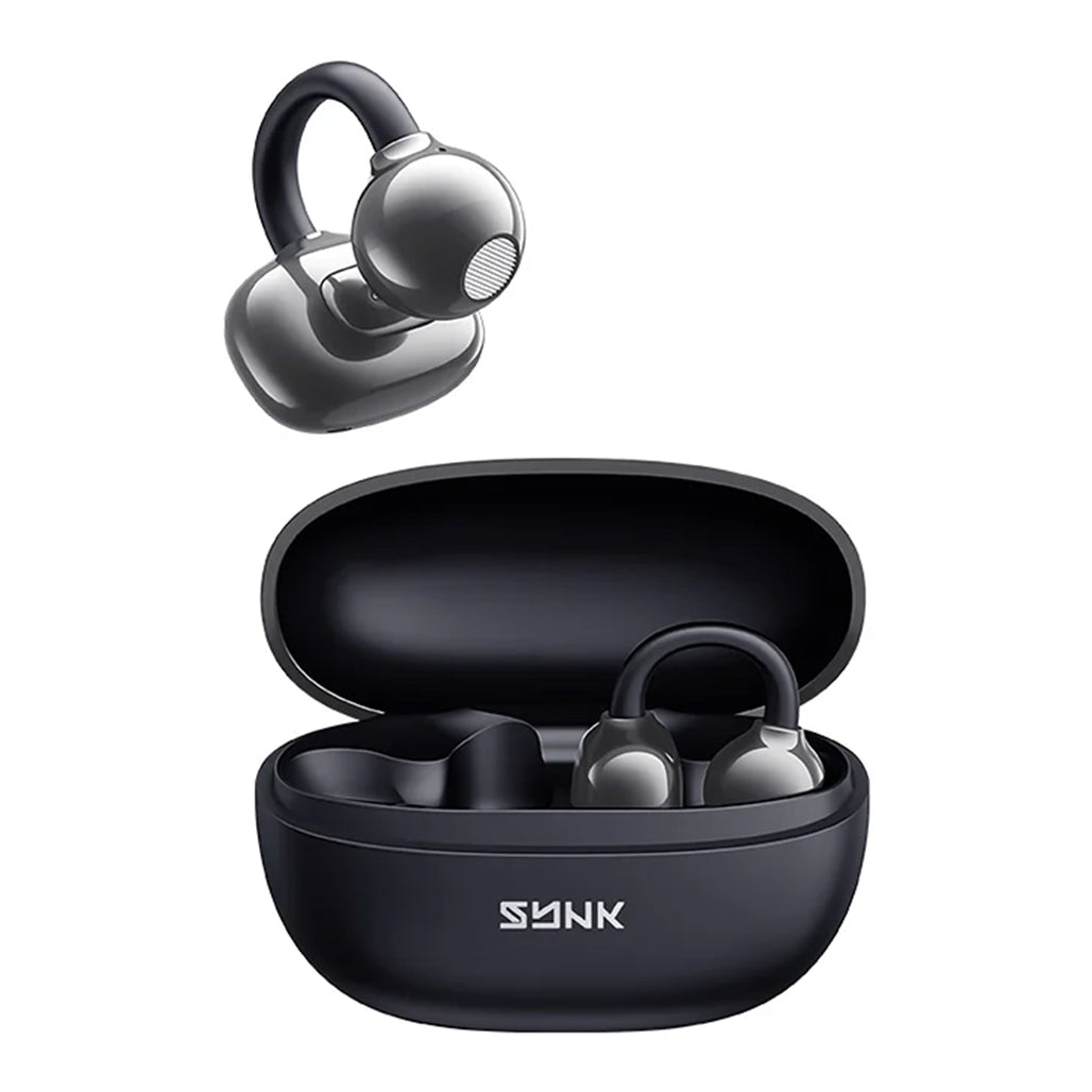 A Photo Of SYNK Health Clip Earbuds and health tracking
