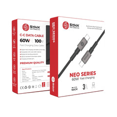 A Photo Of SYNK Neo Series USB-C to USB-C 60W Fast Charging & Data Sync Cable – 1M