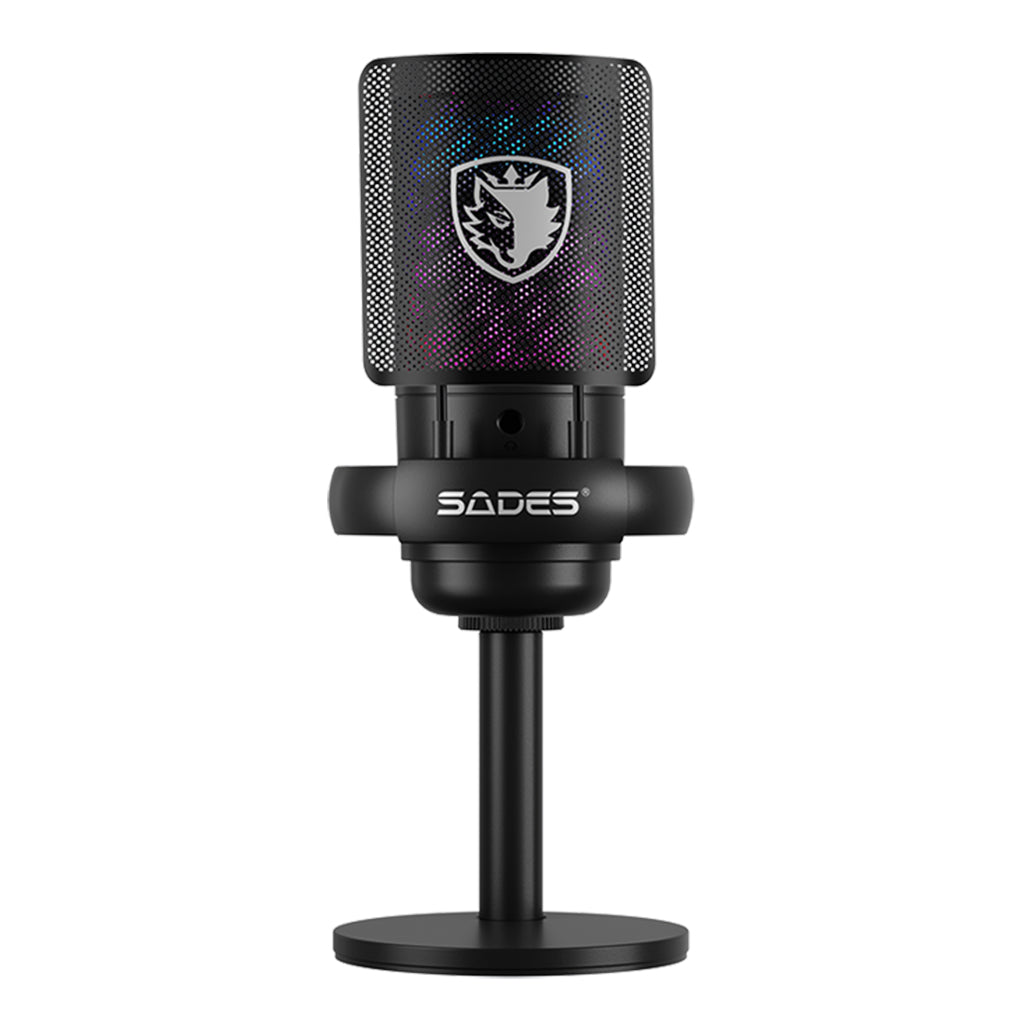 A Photo Of Sades Tyto USB Gaming Microphone with RGB